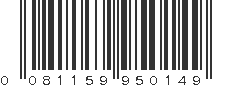 UPC 081159950149