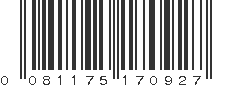 UPC 081175170927