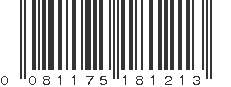 UPC 081175181213