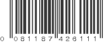 UPC 081187426111
