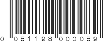 UPC 081198000089