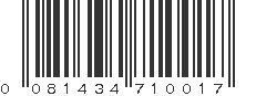 UPC 081434710017