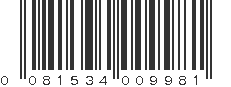 UPC 081534009981