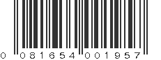 UPC 081654001957