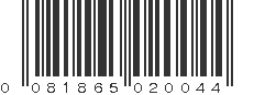 UPC 081865020044