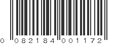 UPC 082184001172