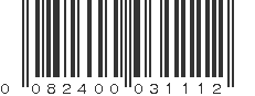 UPC 082400031112