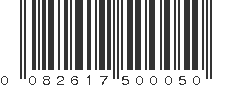 UPC 082617500050