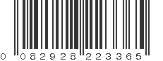 UPC 082928223365