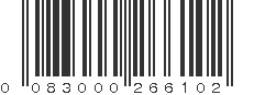 UPC 083000266102