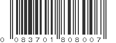 UPC 083701808007