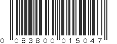 UPC 083800015047