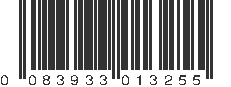 UPC 083933013255