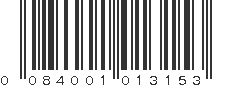 UPC 084001013153