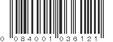 UPC 084001036121