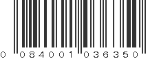 UPC 084001036350