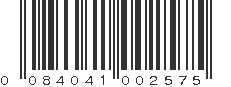 UPC 084041002575