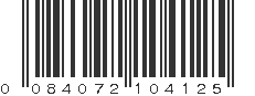 UPC 084072104125