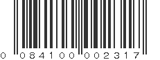 UPC 084100002317