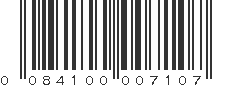 UPC 084100007107