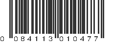 UPC 084113010477