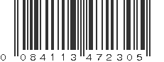 UPC 084113472305