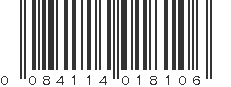 UPC 084114018106