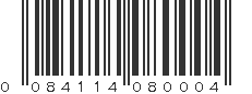 UPC 084114080004