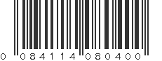 UPC 084114080400