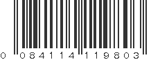 UPC 084114119803