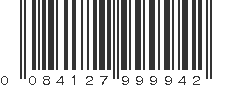 UPC 084127999942