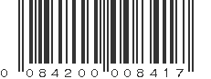 UPC 084200008417