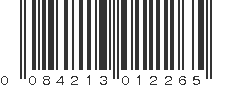 UPC 084213012265