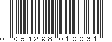 UPC 084298010361