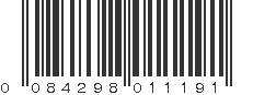 UPC 084298011191