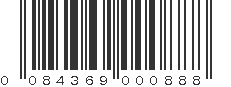 UPC 084369000888