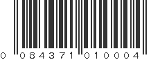 UPC 084371010004