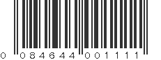 UPC 084644001111