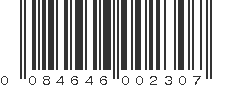 UPC 084646002307