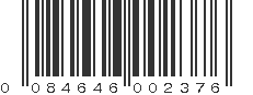 UPC 084646002376