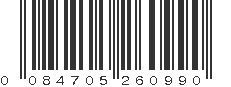 UPC 084705260990