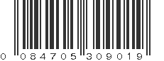 UPC 084705309019