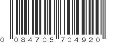 UPC 084705704920