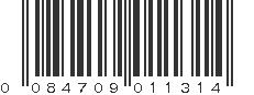 UPC 084709011314