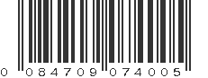 UPC 084709074005