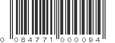 UPC 084771000094