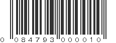 UPC 084793000010