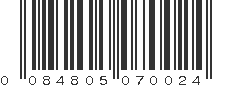 UPC 084805070024