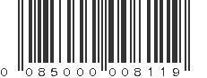 UPC 085000008119