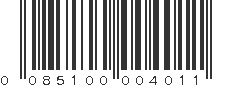 UPC 085100004011